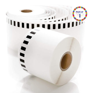 Brother DK-22205 - 62mm x 30.48mtr. Compatible Label Roll Continuous 2.4in x 100ft (Direct Thermal White)