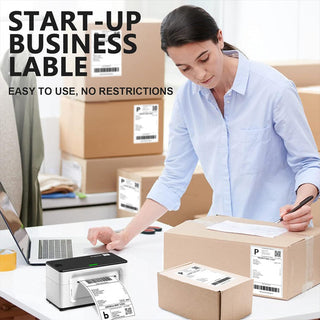 100x150 mm (4x6") Shipping Barcode Paper Label Sticker (White)
